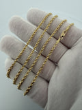 24" 14K Yellow Gold Rope Chain 2.5mm 11.4g