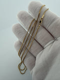 24" 10k Yellow Gold Franco 1mm 4.3g