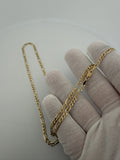 22 inch 3mm Figaro chain in 14K yellow gold, 7.2g, view 7 - Ott Family Jewelry