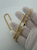 24" 14K Yellow Gold Franco 4mm 54.3g