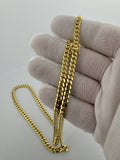 22" 10k Yellow Gold Cuban 5mm 38.4g