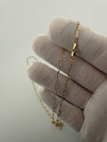 22" 14K Yellow Gold Paperclip 2mm 2.73g