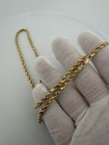 20" 14K Yellow Gold Rope 3.5mm 21.82g