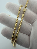26" 14K Yellow Gold Franco 3mm 34.84g