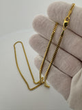 22" 14k Yellow Gold Cuban 2.5mm 11.3g