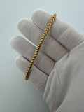 8" 14k Yellow Gold Franco 4mm 16.2g