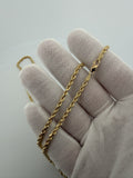 26" 10k Yellow Gold Rope 3mm 17.9g