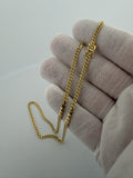 16" 3mm solid 10K yellow gold Cuban link chain, 9.8g – Ott Family Jewelry (7)