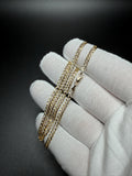 16" 14k Yellow Gold Diamond Cut Curb 3mm 4.7g