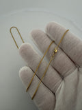 22" 14K Yellow Gold Franco 1.3mm 3.96g