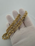 24" 14K Yellow Gold Rope 5mm 11.64g
