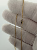 20" 14k Yellow Gold Franco 1mm 3.6g