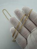 22" 14k Yellow Gold Foxtail Franco 2mm 3.93g