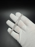 8" 8mm silver moissanite Cuban bracelet, 4.9ctw D VVS1, 23.1g – Ott Family Jewelry (7)