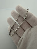 7.5" 14K White Gold Herme$ 3mm 7.6g
