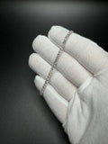 7" 14k White Gold 6.04ctw E-F VS Lab Diamond Tennis Bracelet EGL Certified 3.2mm 6.2g