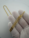 24" 14k Yellow Gold Cuban 3mm 16.34g
