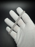 9" 8mm silver moissanite Cuban bracelet, 5.5ctw D VVS1, 25.9g – Ott Family Jewelry (7)