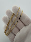 16" 14k Yellow Gold Rope 2.5mm 7.6g