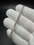 7" 14k Yellow Gold 5ctw+ F VS1 Lab Diamond Tennis Bracelet EGL Certified 6.5g