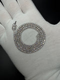 17" 14K White Gold 10.04ctw E-F VS Lab Diamond Tennis EGL Certified – 2.7mm – 14.72g