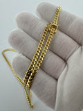 22" 10k Yellow Gold Cuban 4mm 24.0g