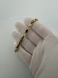 7.5" 14K Yellow Gold Byzantine 5mm 12.14g