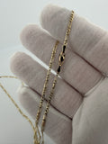 22" 14K Yellow Gold Figaro 2mm 3.93g