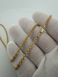 18" 14K Yellow Gold Fancy Cable 3mm 4.9g