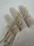 22" 14k Yellow Gold Paperclip 3mm 2.6g