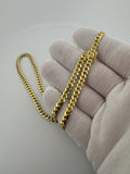 18" 10k Yellow Gold Cuban 5mm 31.53g