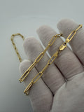 20" 14k Yellow Gold Paperclip 4.5mm 6.72g
