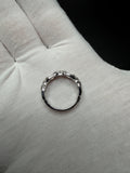 Size 7 Silver Link Style Ring – 1/2ctw VS/VVS Lab Diamond 3.1g