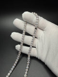 18" 5mm silver moissanite tennis chain, 40ctw D VVS1, 32.1g – Ott Family Jewelry (7)