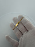 6.25" 14K Yellow Gold Cuban Baby ID Bracelet 2.5mm 2.0g