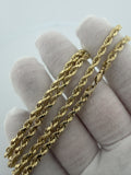 20" 14k Yellow Gold Rope 3.5mm 6.8g