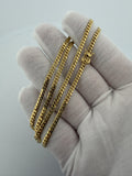 20" 14k Yellow Gold Cuban 3mm 14.95g