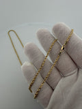 26" 10K Yellow Gold Rope Chain 2.5mm 11.0g