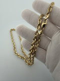 10K 6mm Handmade Solid Rope Chain