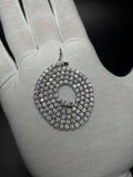 16" Silver 9ctw Moissanite Tennis Chain 3mm 20.1g