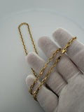 24" 14K Yellow Gold Fancy Anchor 4mm 8.44g