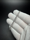7" 14K White Gold 7.14ctw E-F VS Lab Diamond Tennis EGL Certified – 3.5mm – 9.00g