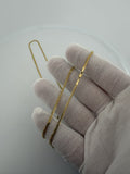 24" 10K Yellow Gold Cuban Chain 2mm 6.1g