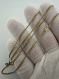 22 inch 1.75mm Cuban link chain in 14K yellow gold, 4.7g, view 7 - Ott Family Jewelry