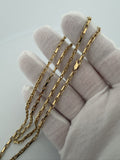 24" 14K Yellow Gold Heavy Fancy Anchor 2.5mm 16.1g