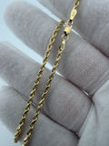 22" 2.5mm 14K yellow gold rope chain, 10.7g – Ott Family Jewelry (8)