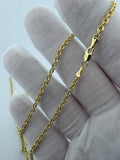 20 inch 3mm cable chain in 14K yellow gold, 5.3g, view 8 - Ott Family Jewelry