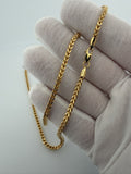 20" 14K Yellow Gold Foxtail Franco 3mm 9.85g