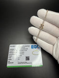 7" 14K Yellow Gold 2.00ctw E-F VS Lab Diamond Tennis EGL Certified – 2mm – 4.5g