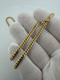 20" 14k Yellow Gold Cuban 5mm 40.1g
